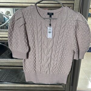 Express Blush Cable Knit Sweater